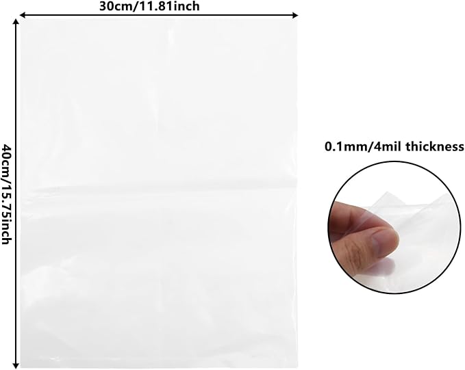 Bucket Liner Bags, Food Grade Ice Bucket Liner,Heavy Duty Leak Proof Bag,Plastic Drum Pail Liners,Flat Bottom Food Storage Bags for Home Kitchen Marinating (40 * 30cm/15.75 * 11.81inch)