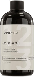 VINEVIDA Scent NO. 123 Fragrance Oil - 16oz (1lb) - Signature Scent: Frosted Marshmallow Fragrance Oil for Candle Making - Made in USA Candle Scents Scents for Soap Making
