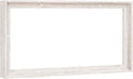 Pixy Canvas Floater Frame 12x36 for 1-1/2 (1.5) inch Deep Canvas Paintings/Canvas Prints/Wood Canvas Panels/Wall Art/Wall Decor/Home Decor/Artwork (Distressed White, 12 x 36 inch, Landscape)