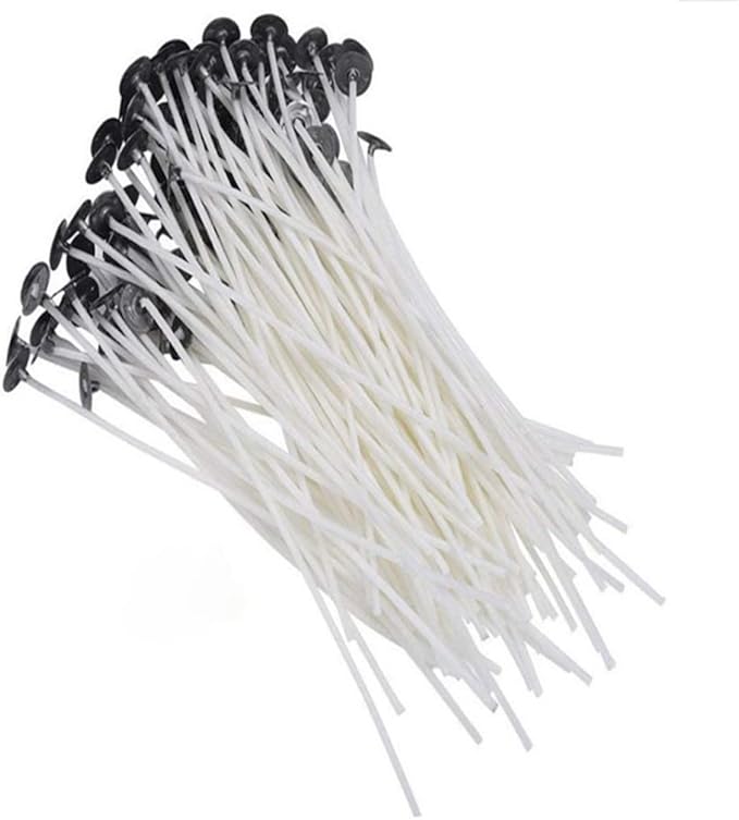 Lovely and Attractive DIY Candle Making Wicks - 100mm Low Smoke Natural Wick Set of 20