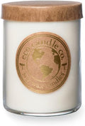 ECO CANDLE CO. Recycled Candle, Sanctuary, 18 oz. Double Wick - Scents of Black Orchid, Ginger, Cardamom, Lily, Leather, Amber, & Kyara - 100% Soy Wax, No Lead, Kraft Paper Label & Lid, Hand Made