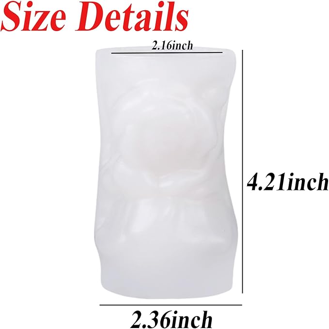 Rose Bouquet Silicone Molds, 3D Rose Resin Candle Molds, Silicone Molds for DIY Handmade Soaps, Clay Craft, Epoxy Resin Crafts, Birthday Gifts, Valentine's Day Gifts & Home Decorations(A)