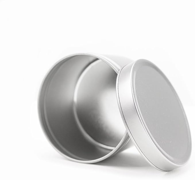 EricX Light Candle Tin 24 Piece, 8 oz, for Candle Making