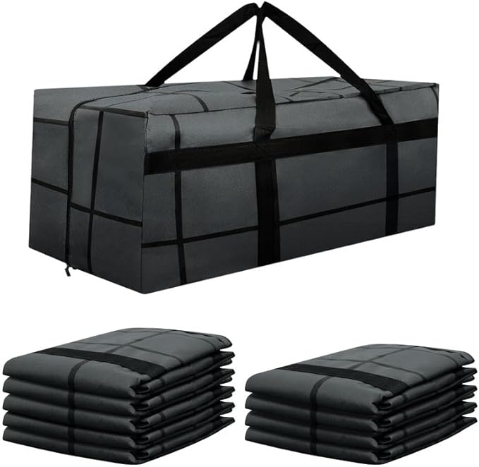 10Pack Extra Large Heavy Duty Moving Bags with Zippers & Reinforced Handles Heavy-Duty Storage Totes – Moving Boxes for Clothes, College Supplies, and Moving – Waterproof & Foldable (Extra Large)