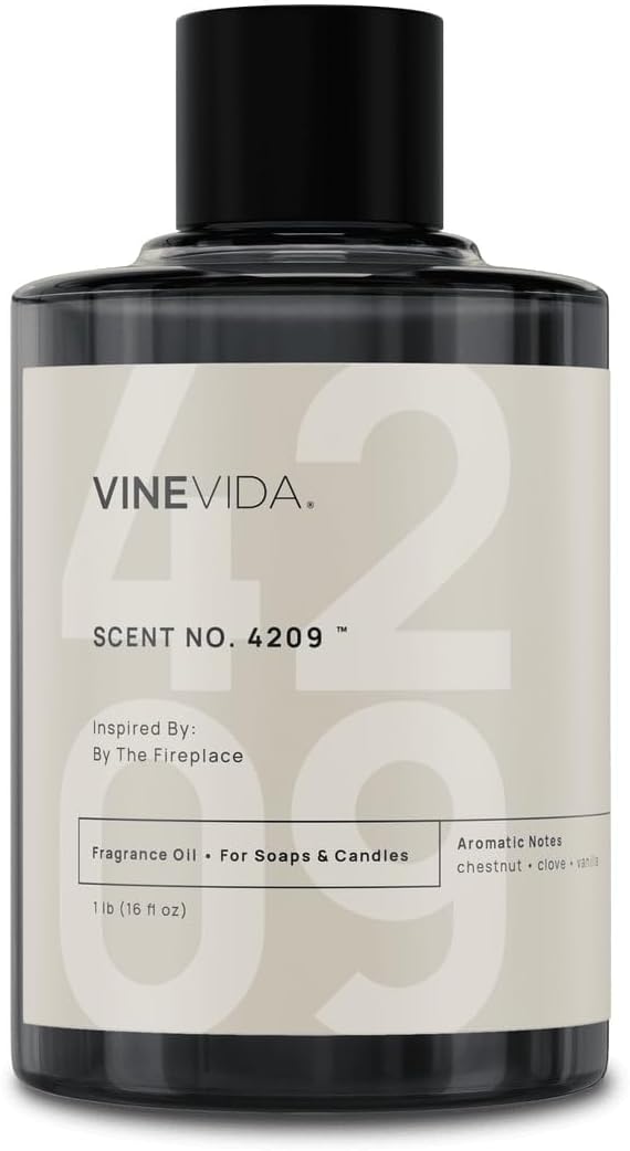 VINEVIDA [16 Oz] Scent NO. 4209 Inspired by by The Fireplace | Premium Fragrance Oil for Candle Making & Soap Making | Candle Scents for Soy Wax | Scented Oils for Car Freshies & Bath Products
