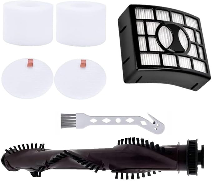 Vacuum Roller Brush Filter Replacement Kit for NV680 NV681 NV682 NV683 - Includes Roller Brush, Filter, 2 Sponges & Cleaning Tool