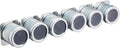KitchenCraft 6-Piece Master Class Magnetic Spice Rack, Stainless-Steel, Silver, 9 x 12 x 16 cm