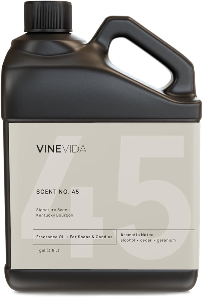 VINEVIDA [128oz] Kentucky Bourbon Fragrance Oil for Candle and Soap Making - Made in USA Natural Scents