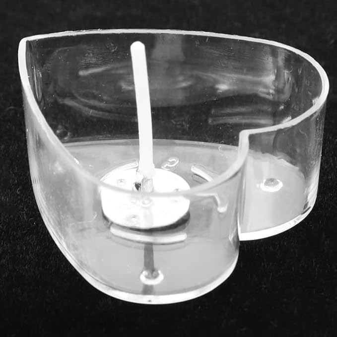 Candle Making Accessories Kit with 25 Heart Shaped Candle Wicks and Plastic Wick Holders for DIY Paraffin Beeswax Crafting