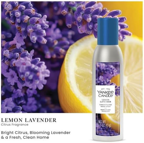 Yankee Candle Concentrated Room Spray, Lemon Lavender, 1.5 Oz (Pack of 1)