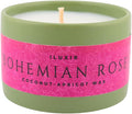 Bohemian Rose Scented Candle Fresh Floral Aroma with Rose Magnolia Patchouli Natural Coconut Wax Long-Lasting Non-Toxic Eco-Friendly Home Office Décor Relaxation Handcrafted Luxury (5 oz.)