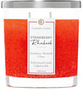 Colonial Candle Strawberry Rhubarb Scented Candle Jar, Highly Fragranced Candles for Home Scented, Mottled Wax Candle, 2 Wick, 8 oz - Made in the USA