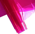 ONEART | 30 Gauge Leather Vinyl, Solid Color See-Through Waterproof Jelly Faux Leather for Women DIY Handbags Tote, 12" x 48" (Rose)