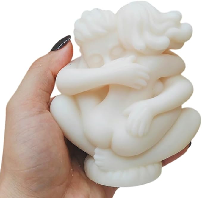 Embracing Couples Molds for Resin, Lovers Hugging Candle Mold for Soap Wax DIY Handcraft, Lovers Resin Mold Gift Wedding Party Home Dinner Festive Days Car Ornament