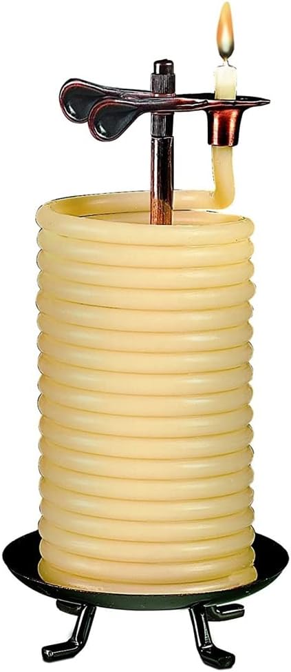 Candle by the Hour 80-Hour Citronella Candle, Eco-friendly Natural Beeswax with Cotton Wick,Yellow