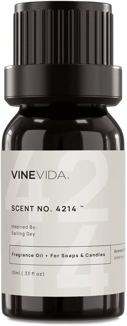VINEVIDA [10 Ml] Scent NO. 4214 Inspired by Sailing Day | Premium Fragrance Oil for Candle Making & Soap Making | Candle Scents for Soy Wax | Scented Oils for Car Freshies & Bath Products