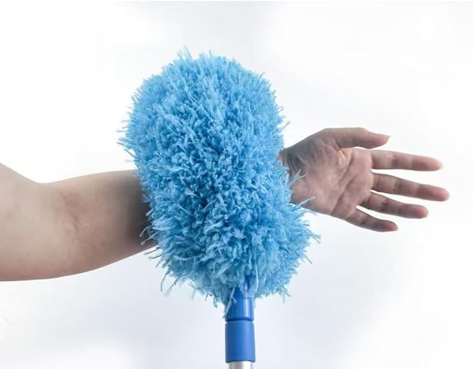 Ceiling Fan Cleaner Duster, Adjustable and Removable Fan Blade Cleaner from 18 to 62 Inches for Cleaning Walls Bookshelves Furniture Door Window Top (Gray)
