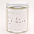 River Birch Candles Vanilla Peppermint Scented Candle | Premium, All-Natural, Non-Toxic, Soy Candles | 8.5oz 40 Hr Burn Time | Cozy Relaxing Gifts for Home