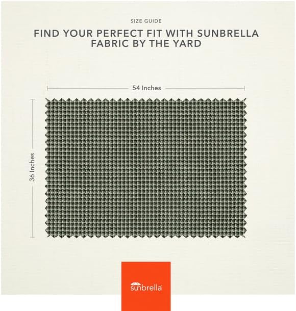 Sunbrella Outdoor Fabric by The Yard | Lore Moss | Official Sunbrella Seller | Indoor or Outdoor Upholstery Fabric for Chairs, Cushions, Drapery, Pillows, Furniture