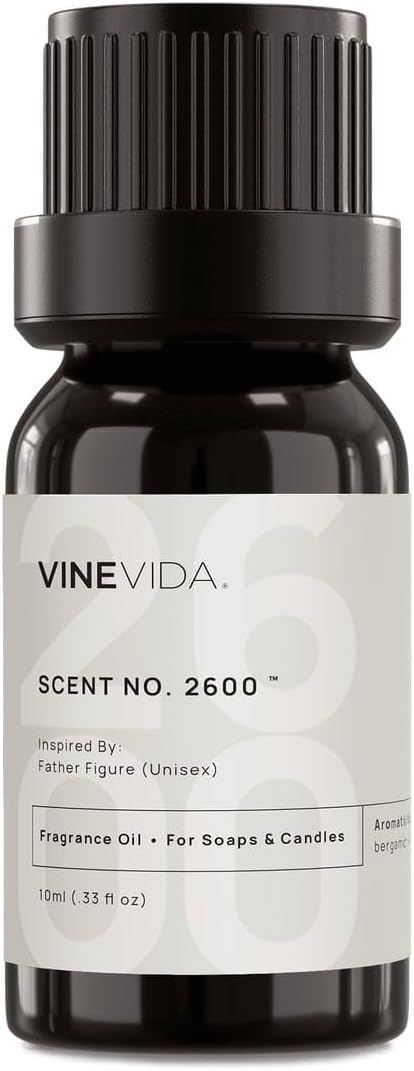 VINEVIDA [10mL] Father Figure (Unisex) Fragrance Oil for Candle Making - Natural Candle Oil Scents - Soap Making Essential Oil - Made in USA