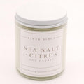 River Birch Candles Sea Salt & Citrus Scented Candle | Premium, All-Natural, Non-Toxic, Soy Candles | 8.5oz 40 Hr Burn Time | Cozy Relaxing Gifts for Home