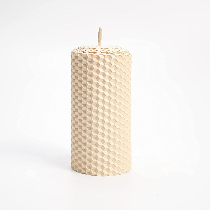 White Ivory Beeswax Sheets for Candle Making - Natural Beeswax Candle Making Kit for Kids & Adults