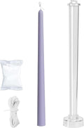 1-Pack Classic Tall Taper Candle Mold,Clear Plastic Pillar Candle Mold,Church Christmas Candlelight Dinner Valentine's Day (12.87inch)