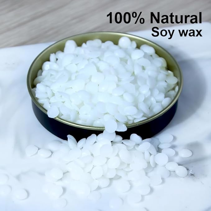 DIY Candle Making Supplies for Adults and Beginners, Including Soybean Wax, Exquisite Stickers, Candle Jars, Wicks, and Homemade Candle jar Sets with Essential Oils.