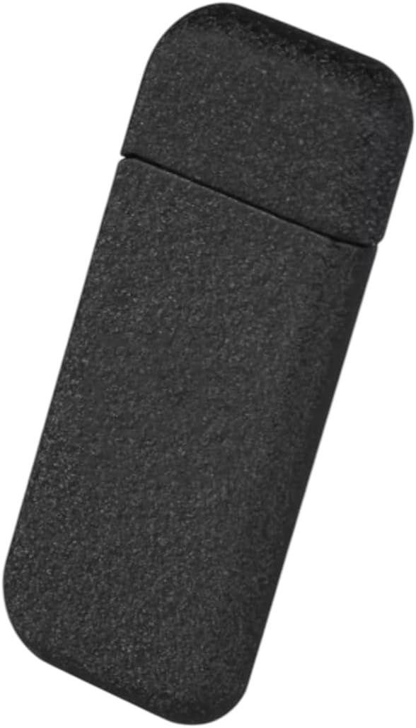 NIVEK Slim Compact Lighter, Ultra Thin, Small Portable, Soft Flame Refillable for Men Women (Sandy Black)