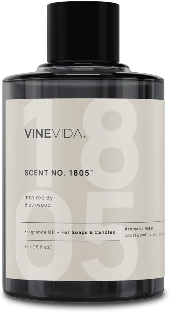 VINEVIDA [16oz] Blackwood Fragrance Oil for Candle Making - Natural Candle Oil Scents - Soap Making Essential Oil - Made in USA