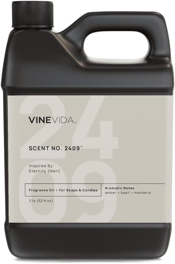 VINEVIDA [32oz] Eternity (Men) Fragrance Oil for Candle Making - Natural Candle Oil Scents - Soap Making Essential Oil - Made in USA