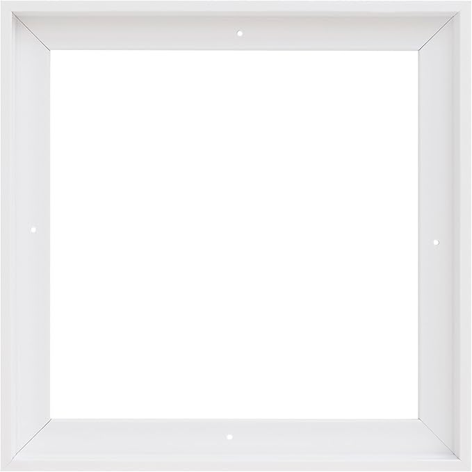 PIXY CANVAS Floater Frame 30x30 for 3/4 (0.75) inch Deep Canvas Paintings/Canvas Prints/Wood Canvas Panels/Wall Art/Wall Decor/Home Decor/Artwork (White, 30 x 30 inch, Square)