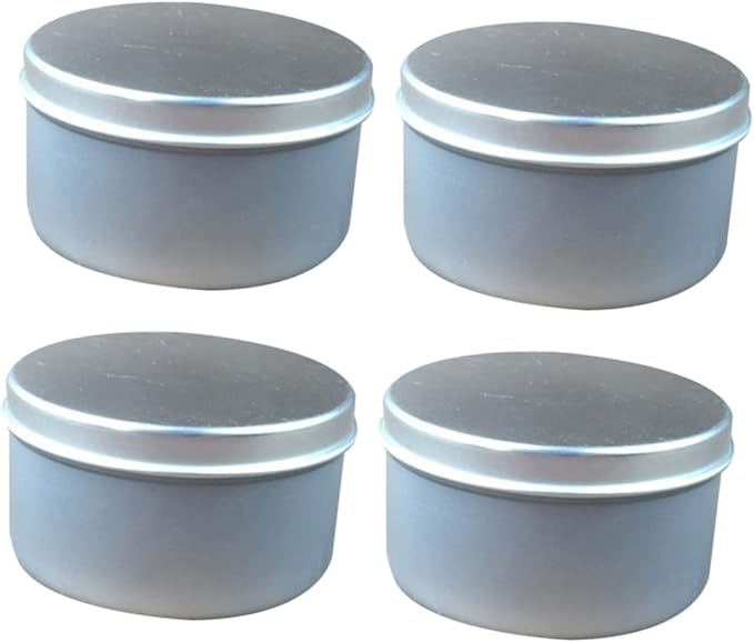 IWOWHERO 4pcs DIY Scented Candle Kit Tin Boxes for Homemade Candle Making Wedding Favor Boxes Candy Storage Craft Supplies