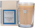 VOTIVO 6.8oz Aromatic Soy Blend Highly Fragranced Home Decor Jar Candle-Smoked Wood & Amber