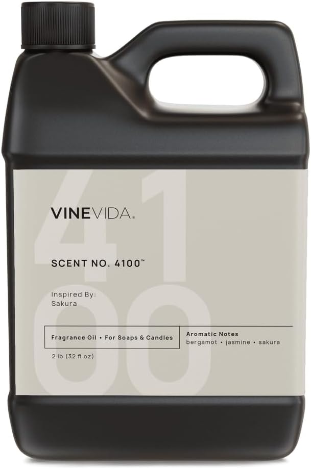 VINEVIDA [32oz] Sakura Fragrance Oil for Candle Making - Natural Candle Oil Scents - Soap Making Essential Oil - Made in USA