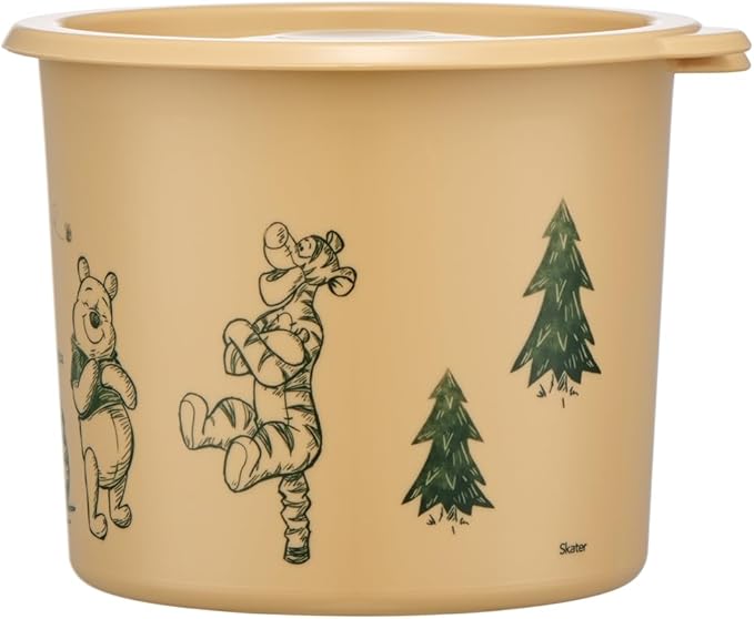 Skater SOT8-A One-Touch Seal Container, M, 28.5 fl oz (800 ml), Airtight Container, Storage Container, Disney Winnie the Pooh
