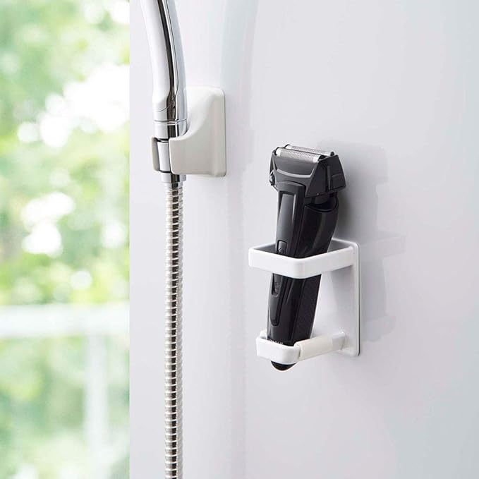 山崎実業(Yamazaki) BT-TW AJ WH Electric Shaver Holder, 約W6XD6XH8cm, wht
