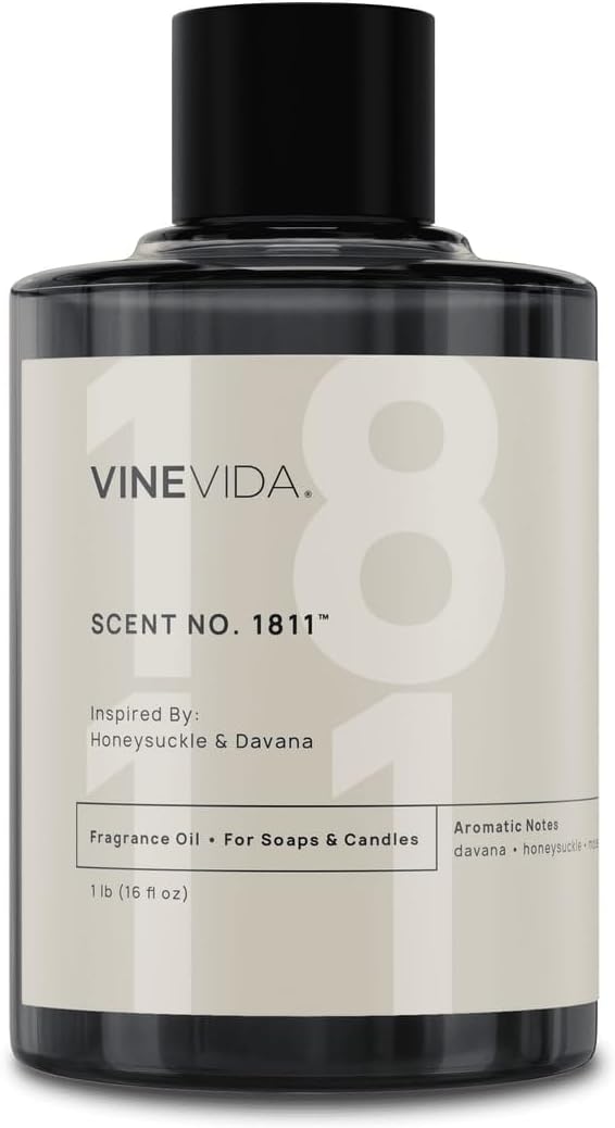 VINEVIDA [16oz] Honeysuckle & Davana Fragrance Oil for Candle Making - Natural Candle Oil Scents - Soap Making Essential Oil - Made in USA