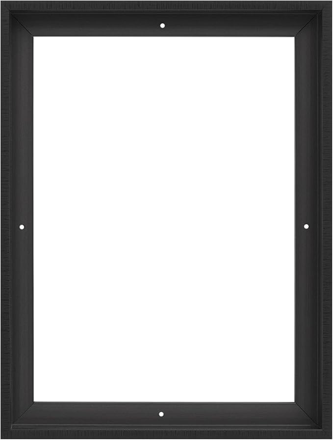 Pixy Canvas Floater Frame 10x15 for 1-1/2 (1.5) inch Deep Canvas Paintings/Canvas Prints/Wood Canvas Panels/Wall Art/Wall Decor/Home Decor/Artwork (Black Stripe, 10 x 15 inch, Portrait)