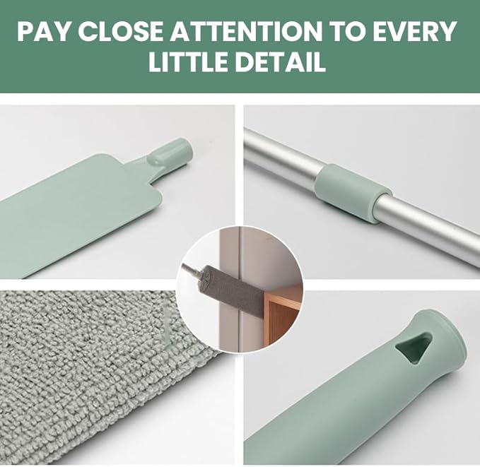 Saker Retractable Gap Dust Cleaning Artifact, Telescoping Bendable Microfiber Duster for High Ceilings, Under Furniture & Hard-to-Reach Areas, Washable Extendable Dusting Tool (2 Sets)