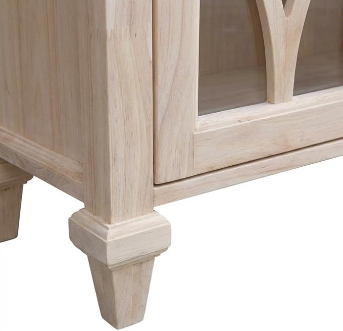 Furnifact Unfinished Bookcase, Parawood Construction, Sturdy Shelving, Durable Finish, Home Office or Living Room, Compact Storage