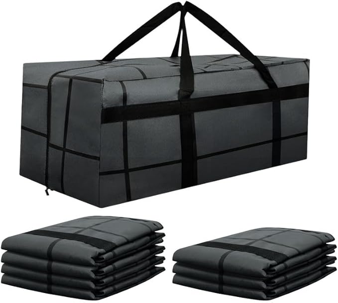 8Pack Extra Large Heavy Duty Moving Bags with Zippers & Reinforced Handles Heavy-Duty Storage Totes – Moving Boxes for Clothes, College Supplies, and Moving – Waterproof & Foldable (Extra Large)