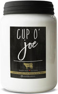 Milkhouse Candle Company - Cup O' Joe - 26oz Beeswax and Soy Candles - Farmhouse Collection - 100% Natural, Paraffin Free, with Premium Fragrance Oil, Glass Jars with Lids