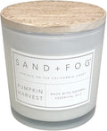 Sand + Fog Scented Candles - Pumpkin Harvest - Additional Scents and Sizes - 3 Wicks 100% Cotton Lead-Free - Luxury Air Freshening Jar Candles - Perfect Home Decor - 21 oz