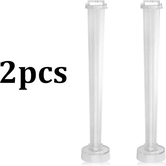 MILIVIXAY 2pcs Taper Candle Molds -Height: 9.84 inch,Top Diameter:0.50 inch,Bottom Diameter:0.87 inch-30 ft. of Wick,a Lead Wire and 2pcs Wick Clips Included as a Gift