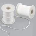 400 Ft Braided Wick 24 Ply Candle Wick Spool 2 Rolls Braided Wick Spools Bulk Cotton Yarn Embroidery Thread for Candle Making Candle DIY