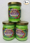 Smoke Odor Exterminator 13oz Jar Candle, Hippie Love Three Pack.