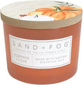 Sand + Fog Scented Candle - Pumpkin Clove – Additional Scents and Sizes – 100% Cotton Lead-Free Wick - Luxury Air Freshening Jar Candles - Perfect Home Decor – 12oz