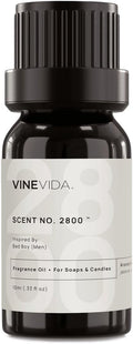 VINEVIDA [10mL] Bad Boy (Men) Fragrance Oil for Candle Making - Natural Candle Oil Scents - Soap Making Essential Oil - Made in USA