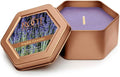Root Candles Scented Candles in Travel Tin 24-Hour Honeycomb Traveler Handcrafted Beeswax Blend Candle, 4-Ounce, English Lavender